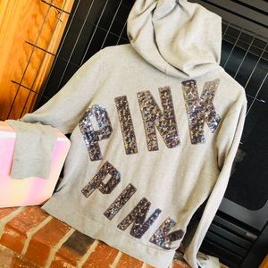 PINK grey jacket 💓